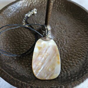 Carved Shell Necklace